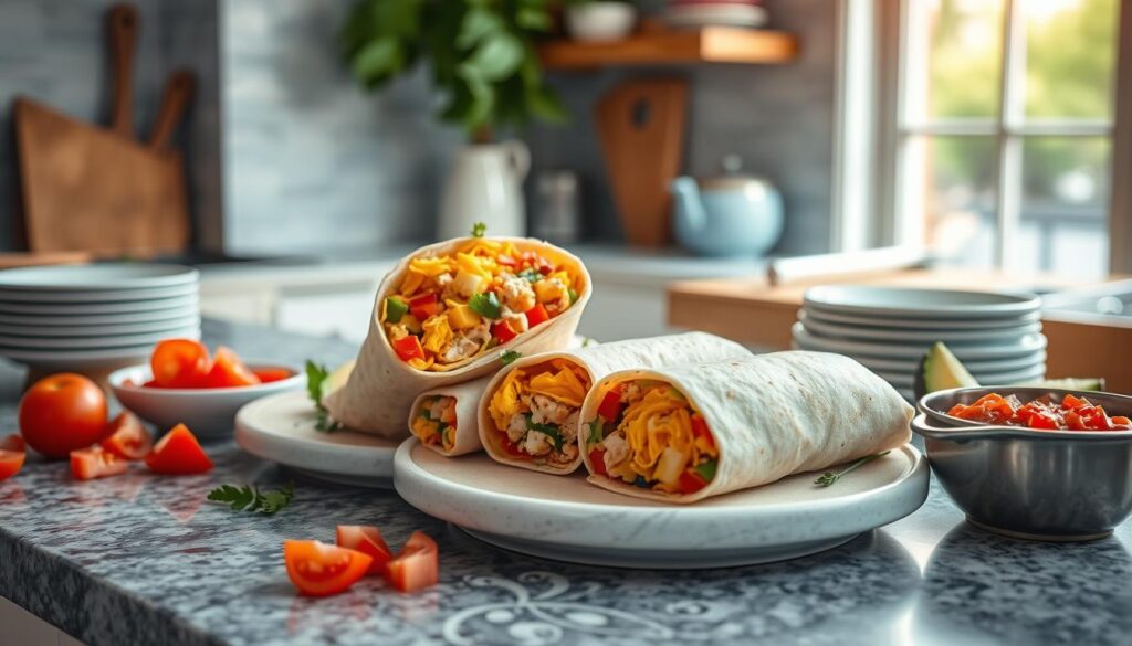 Chicken Breakfast Burritos